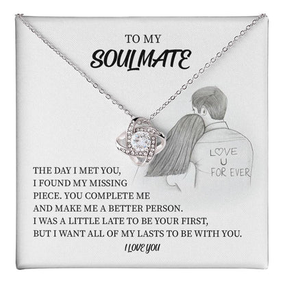 Soulmate Necklace Gift for Her with Gift Box