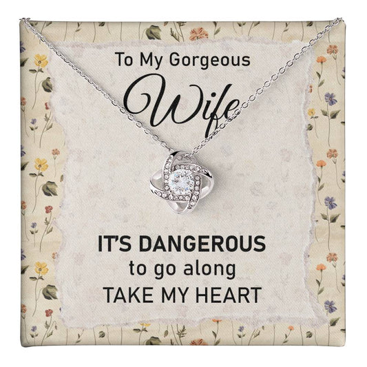 My Heart Wife Necklace with Message Card