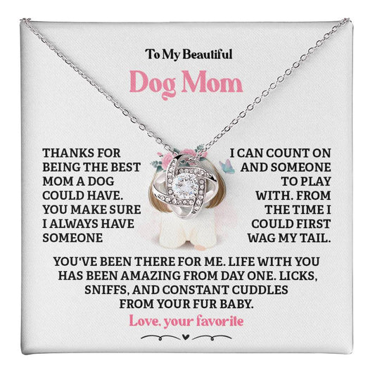Dog Mom Necklace Gift from Fur Baby – Gift Box