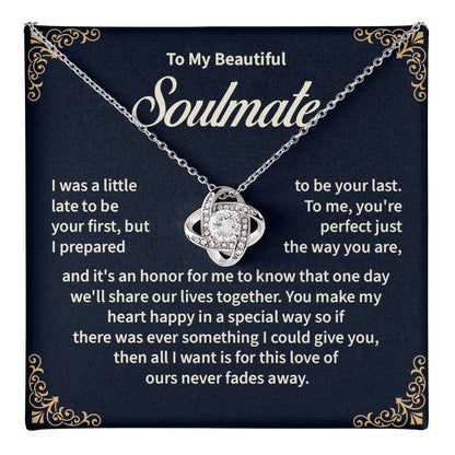 Soulmate Necklace Gift for Her – Elegant Gift Box