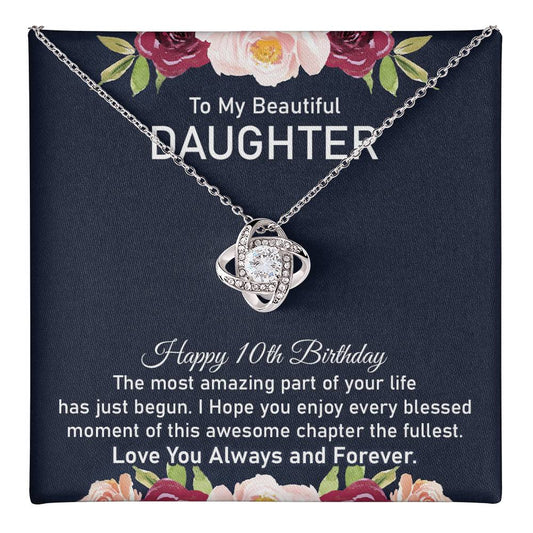 10th Birthday Necklace for Beautiful Daughter