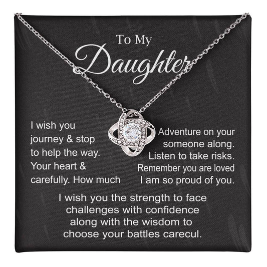 Meaningful Necklace Gift for Daughter with Message Card