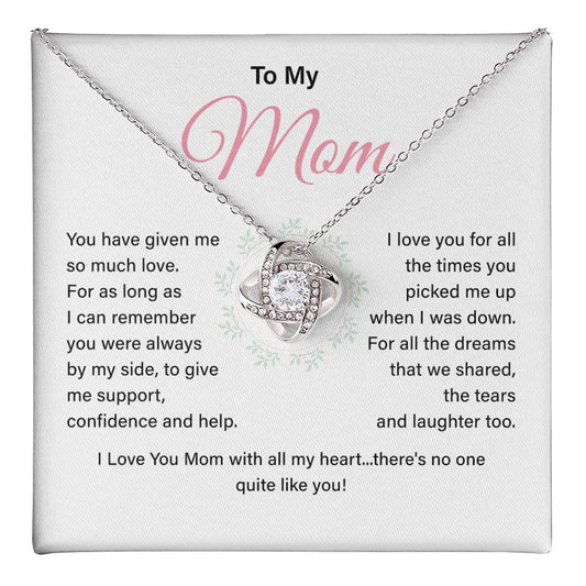 Mom Necklace Gift From Child With Heartfelt Message Card
