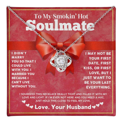 Soulmate Necklace Gift from Husband with Love Card