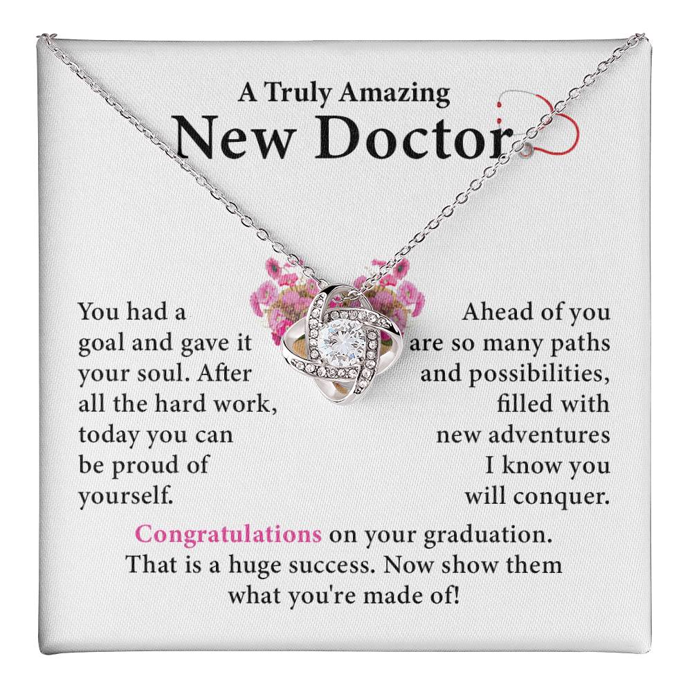 Graduation Necklace Gift for New Doctor Woman