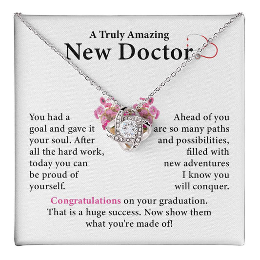 Graduation Necklace Gift for New Doctor Woman