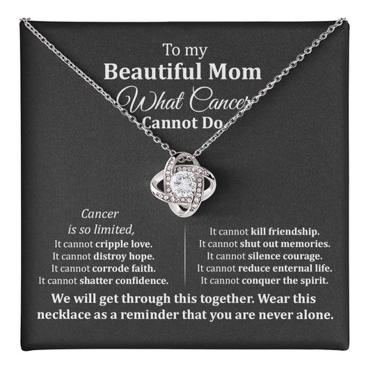 Cancer Support Necklace for Mom – Strength & Hope