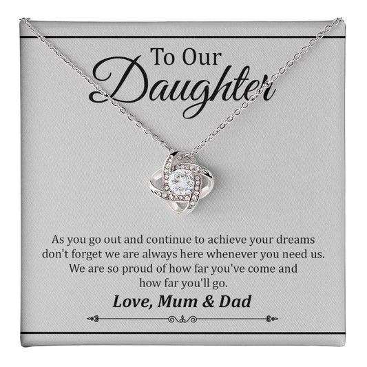 Graduation Necklace Gift from Mum and Dad to Daughter