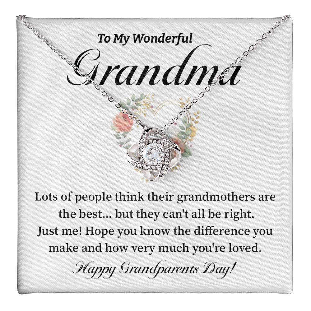 To My Wonderful Grandma Grandma Necklace Gift Heartfelt Gift For Grandma Sentimental Jewelry For Grandmother Granddaughter To Grandma Gift Special Gift For Grandma Grandmother Appreciation Gift Meaningful Gift For Grandma