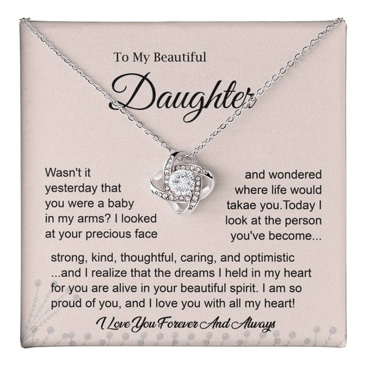 To My Daughter – I’m So Proud of You Necklace