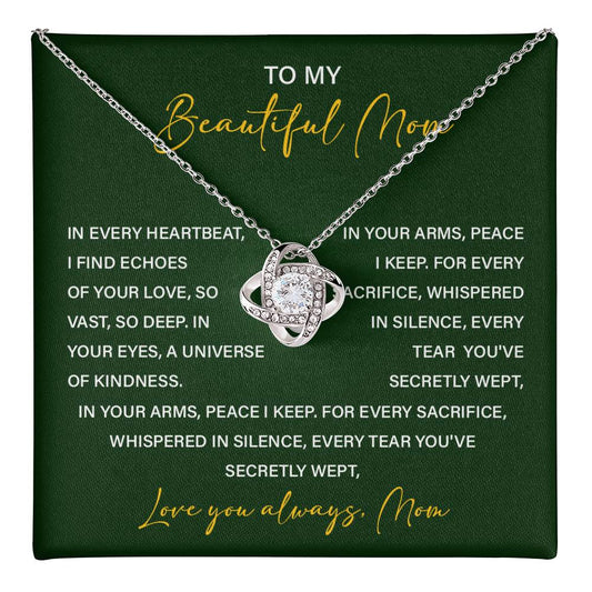 Necklace For Mom From Children With Meaningful Gift Box