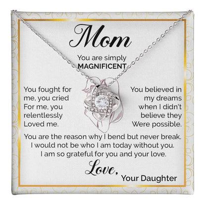 Mom Necklace Gift from Daughter – Magnificent Love Card