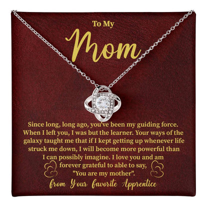 Funny Galaxy Mom Necklace Gift – with Message Card