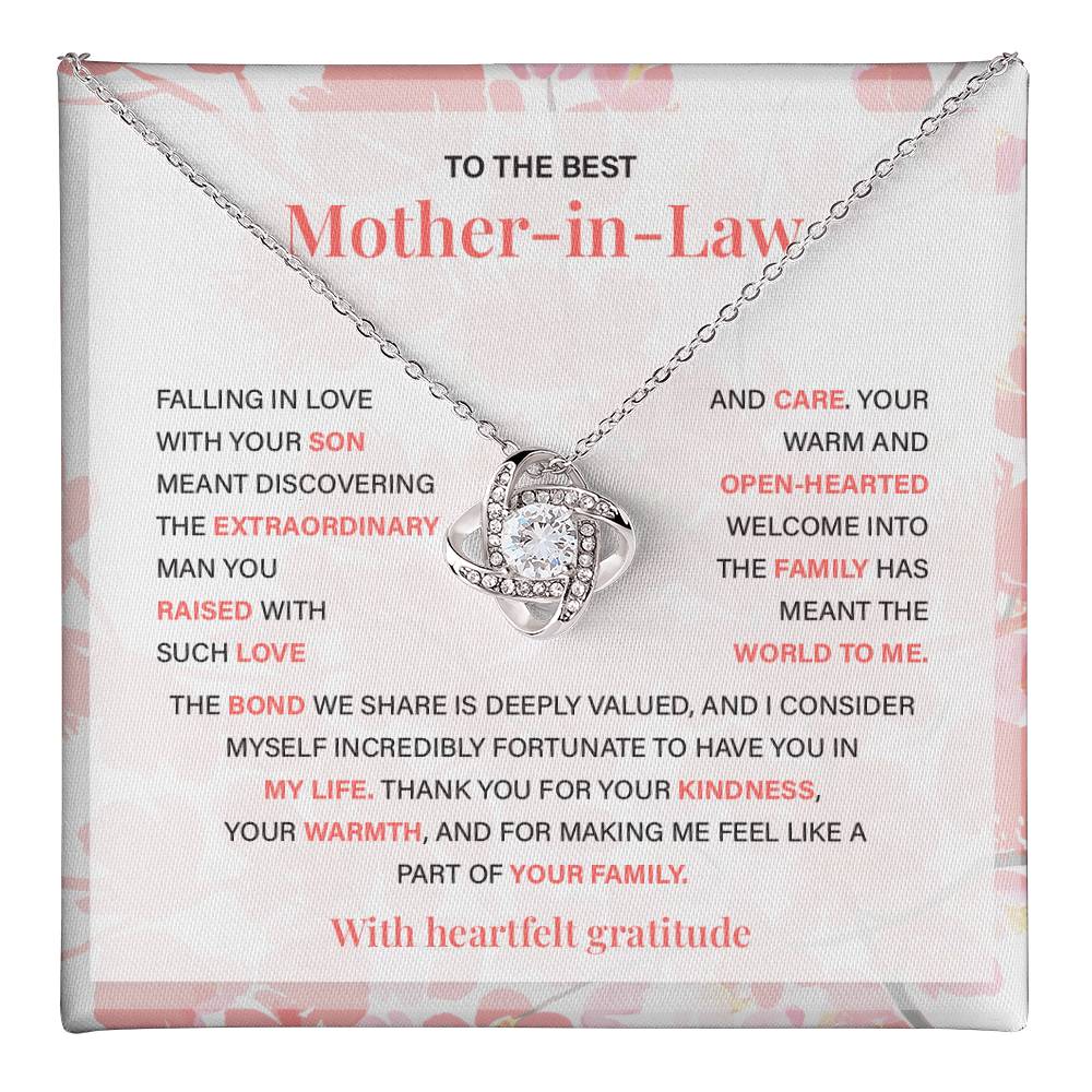 Gift from Bride to Mother-in-Law with Message Card