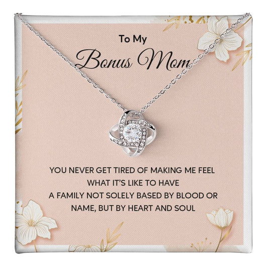 Bonus Mom Necklace Gift With Message Card