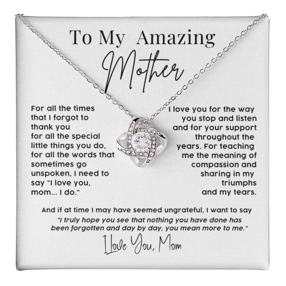 To My Amazing Mother – Sentimental Necklace Gift