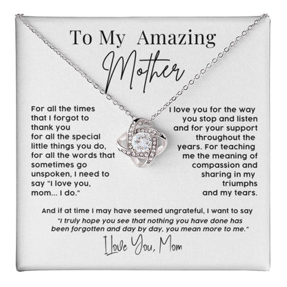 To My Amazing Mother – Sentimental Necklace Gift