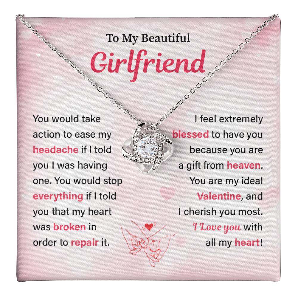 Beautiful Girlfriend Valentine’s Necklace Gift