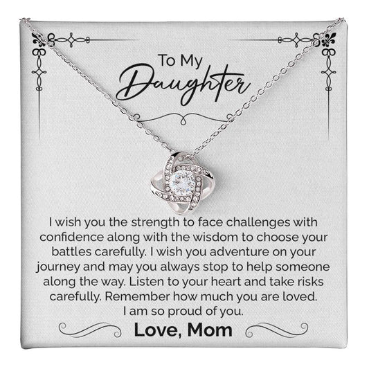 Daughter Gift from Mom – Strength & Wisdom Necklace