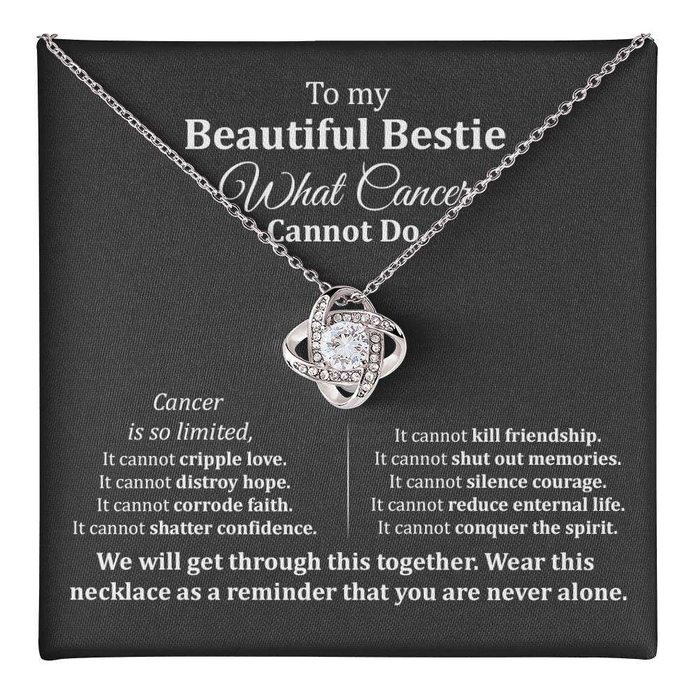 Best Friend Cancer Support Necklace Gift Box