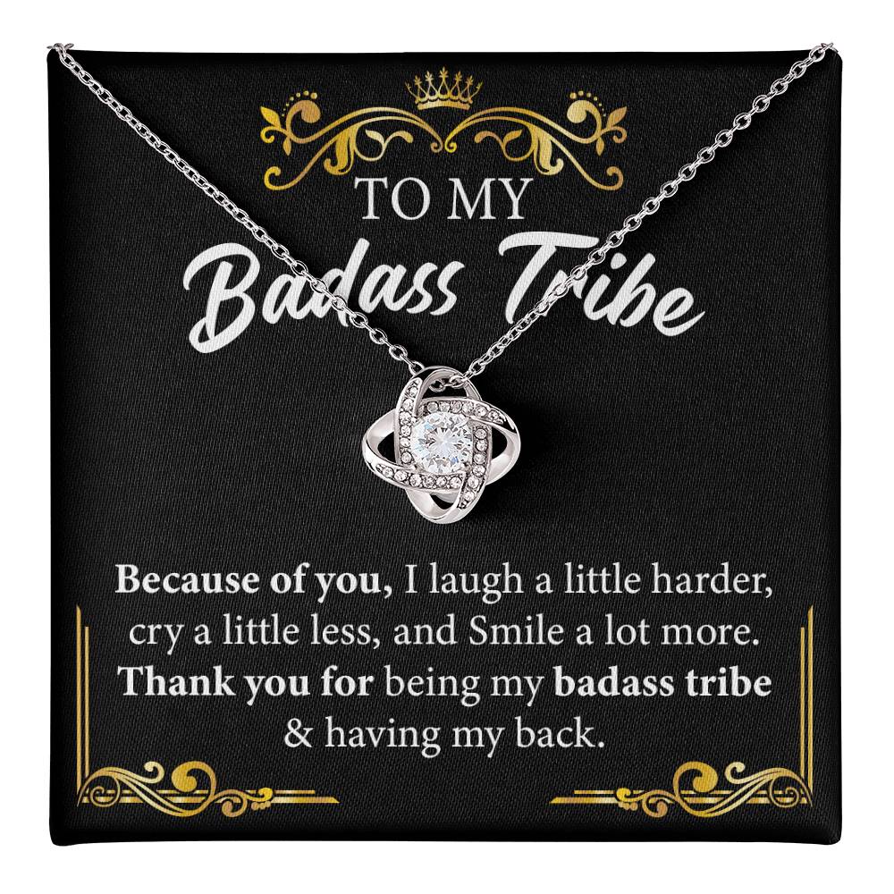 Badass Tribe Necklace Gift with Empowering Message