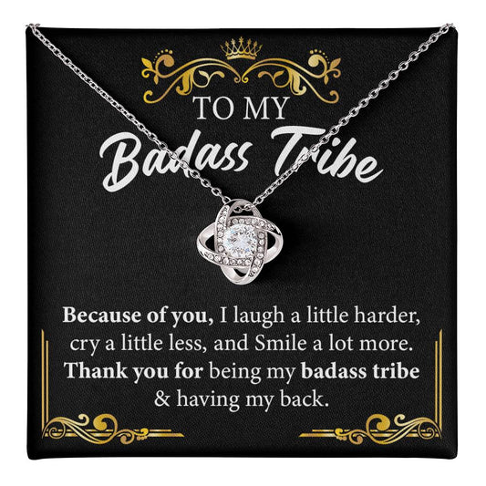 Badass Tribe Necklace Gift with Empowering Message