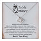 To My Queen Necklace from Husband with Card