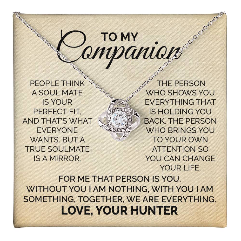 Necklace Gift For Companion from Hunter With Message Card