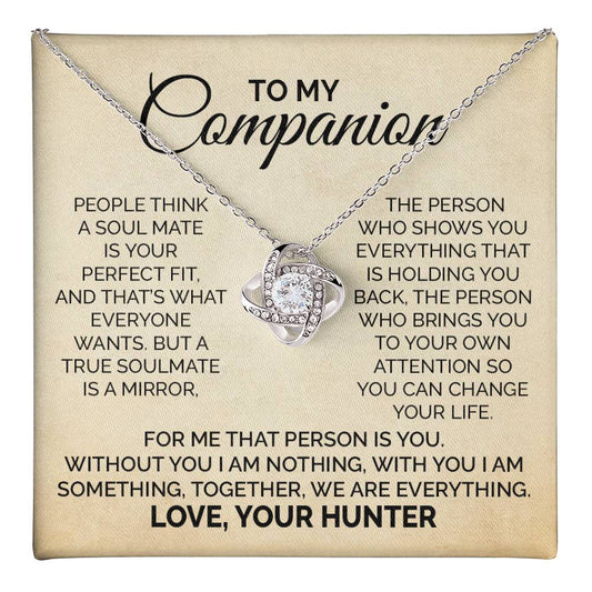 Necklace Gift For Companion from Hunter With Message Card