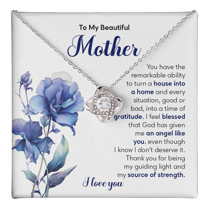 Christian Mother Necklace Gift – Faith & Gratitude Card