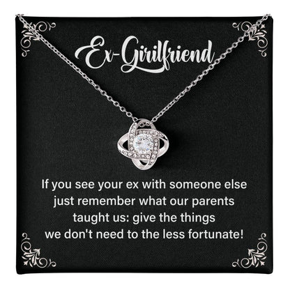 Funny Necklace Gift for Ex-Girlfriend with Card Box