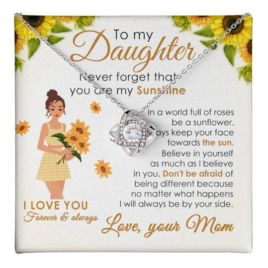 To My Daughter Sunshine Gift from Mom with Message Card
