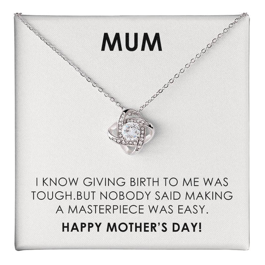 Funny Mother's Day Gift for Mum with Necklace and Humorous Message Card