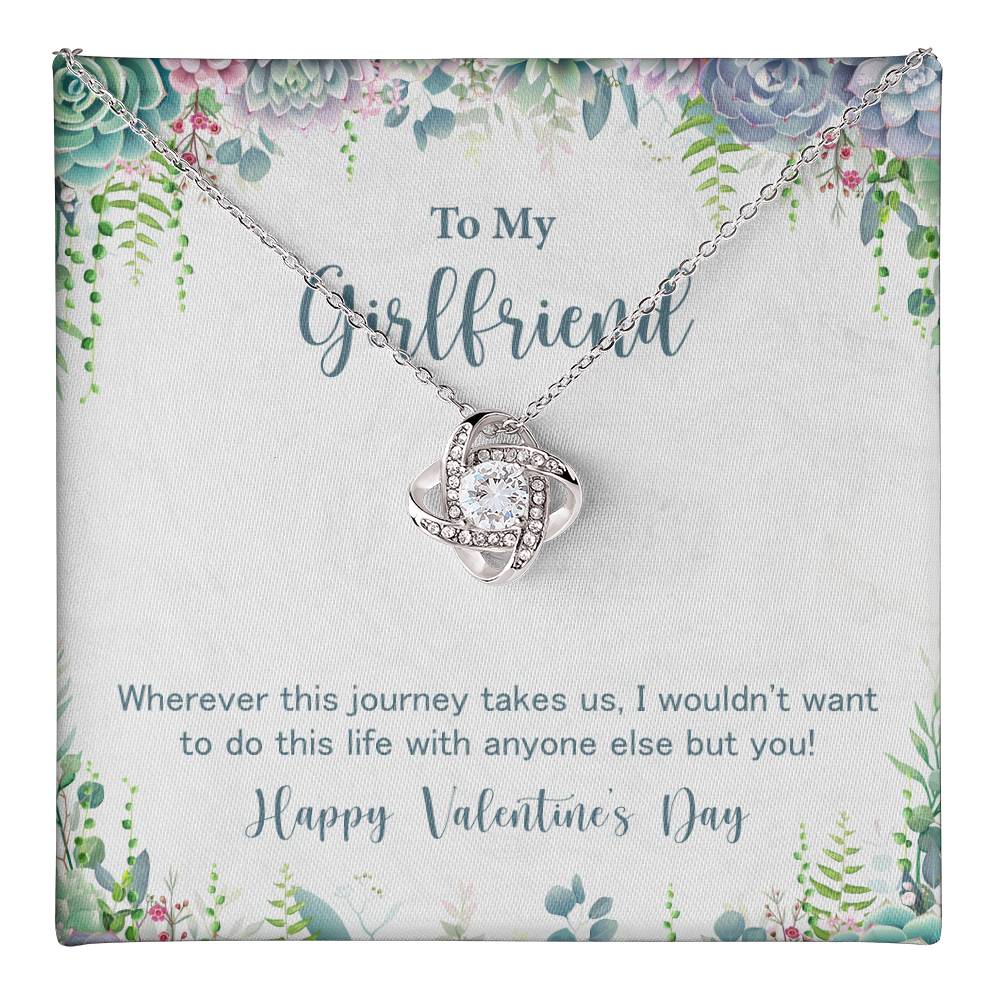 Girlfriend Necklace Gift for Valentine's Day Journey Love
