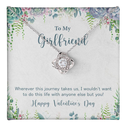 Girlfriend Necklace Gift for Valentine's Day Journey Love