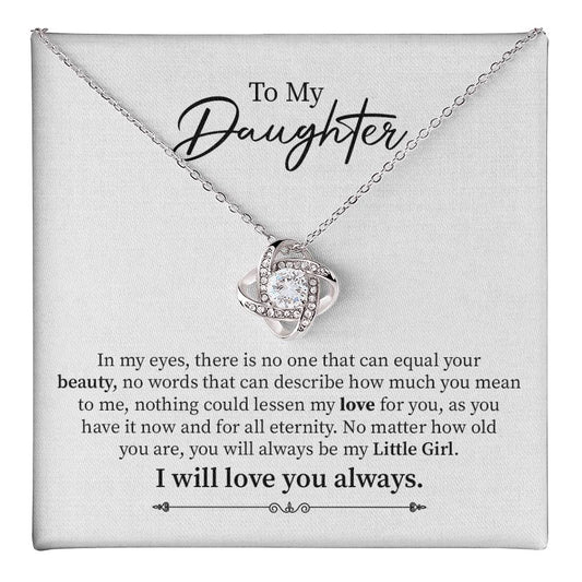 Daughter Necklace from Mom with Sentimental Card Gift