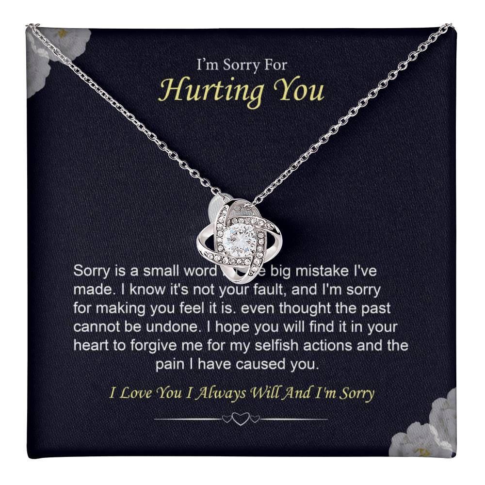 I'm Sorry Necklace Gift for Her Forgiveness With Message Card