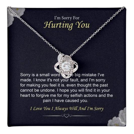 I'm Sorry Necklace Gift for Her Forgiveness With Message Card