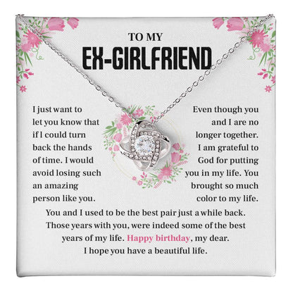 Ex-Girlfriend Birthday Necklace with Apology Card