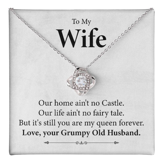 To My Wife Necklace Gift From Grumpy Husband
