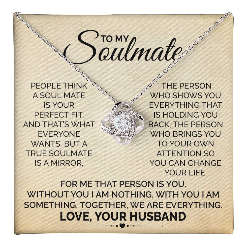 Soulmate Necklace Gift from Husband to Wife