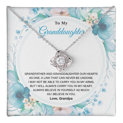 Granddaughter Necklace from Grandpa – Keepsake Gift Box