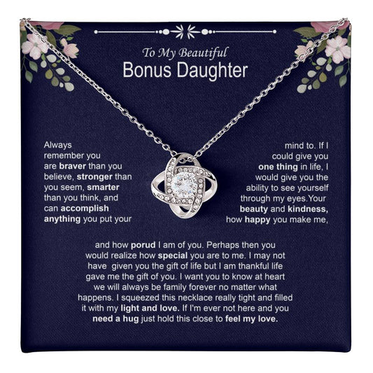 Bonus Daughter Necklace from Stepmom or Stepfather