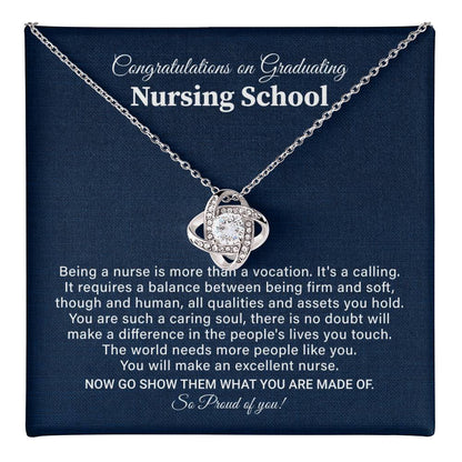 Nursing School Graduation Necklace Gift With Amazing Box