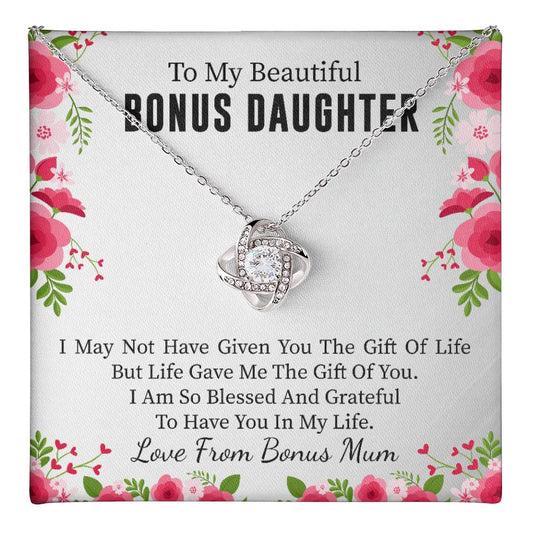 Bonus Daughter Gift From Bonus Mum Necklace