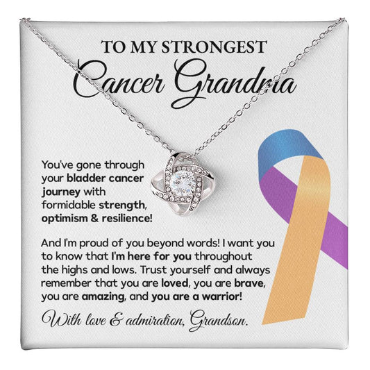 Bladder Cancer Grandma Gift from Grandson – Message Card