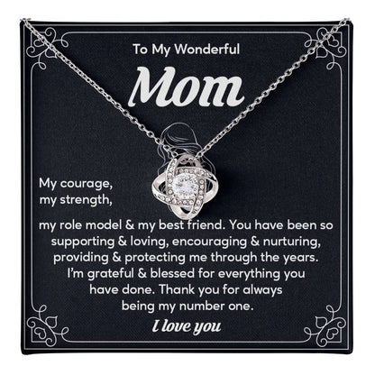 Daughter to Mom Jewelry Gift with Message Card