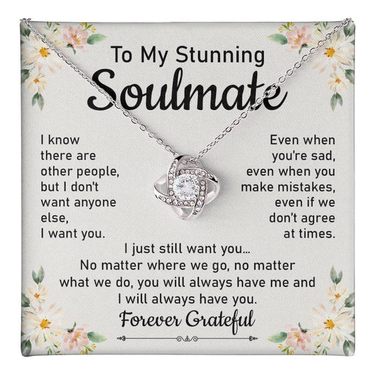 Soulmate Necklace with Emotional Forever Message