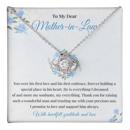 Mother-in-Law Necklace Gift from Bride with Card