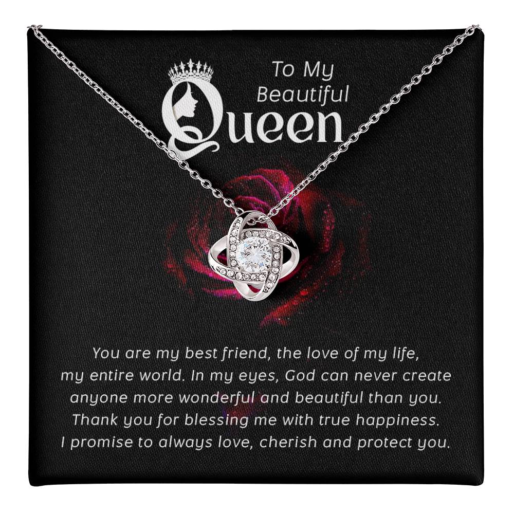 To My Queen Necklace Gift from Husband